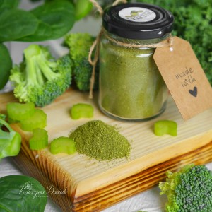 Mix de verduras verdes deshidratadas en polvo