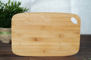 Rectangular bamboo cutting board