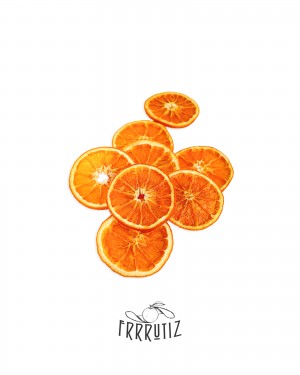 Rodajas de naranja deshidratada premium para coctelería