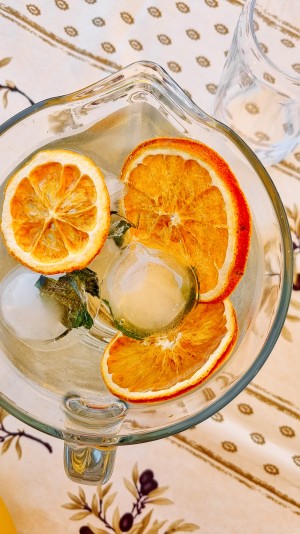 Rodajas de naranja deshidratada premium para coctelería